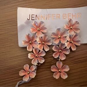 Jennifer Behr Pink Floral Earrings
